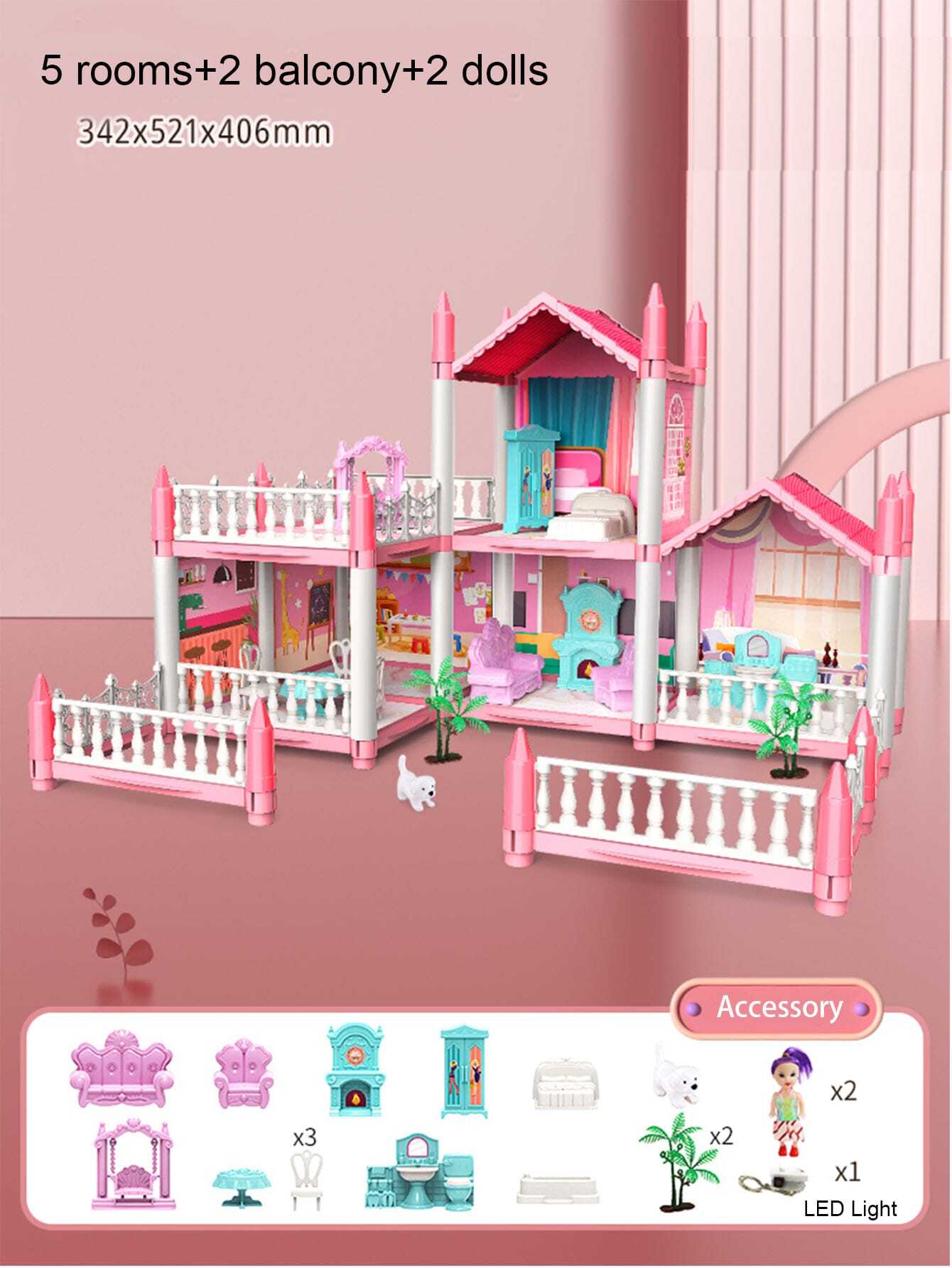 Casa De Boneca, Casa De Sonho Para Meninas Kit De Casa De Boneca
