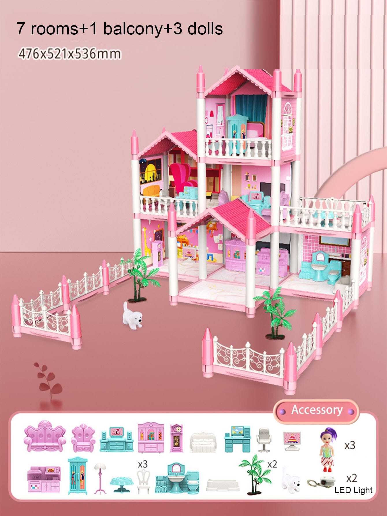Casa De Boneca, Casa De Sonho Para Meninas Kit De Casa De Boneca