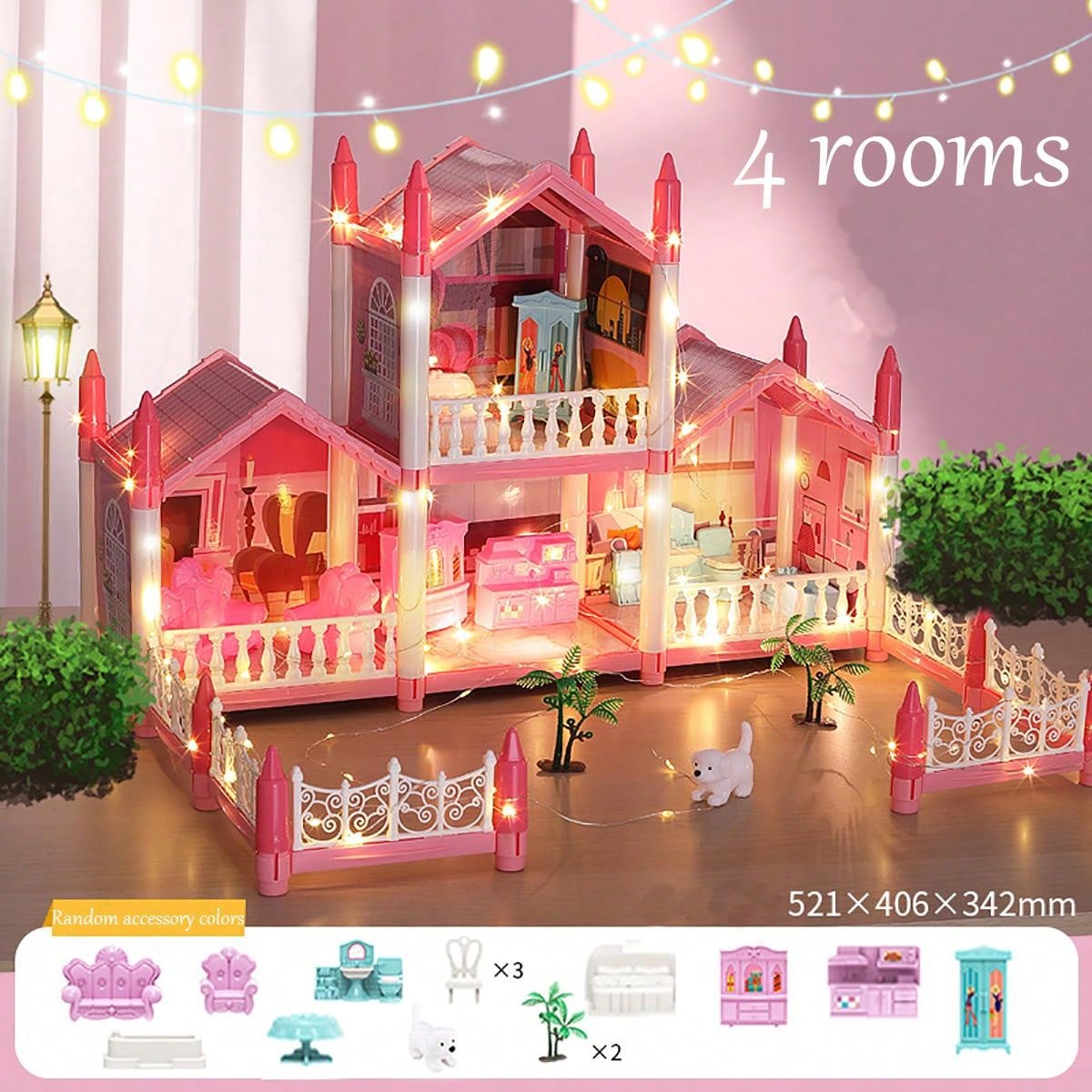 Casa De Boneca, Casa De Sonho Para Meninas Kit De Casa De Boneca