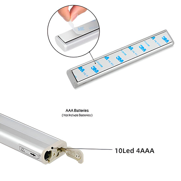 Luz Noturna LED com Sensor de Movimento a Pilhas ( Pague 1 Leve 2 )