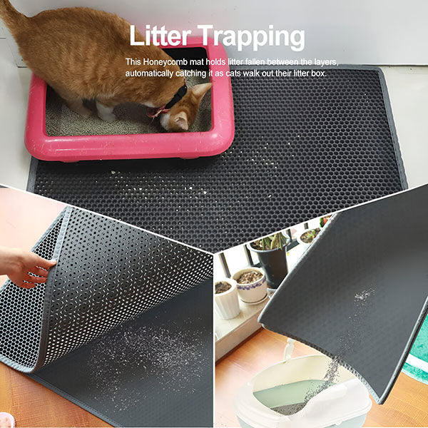 Tapete para Apanhar Lixo dos Gatos