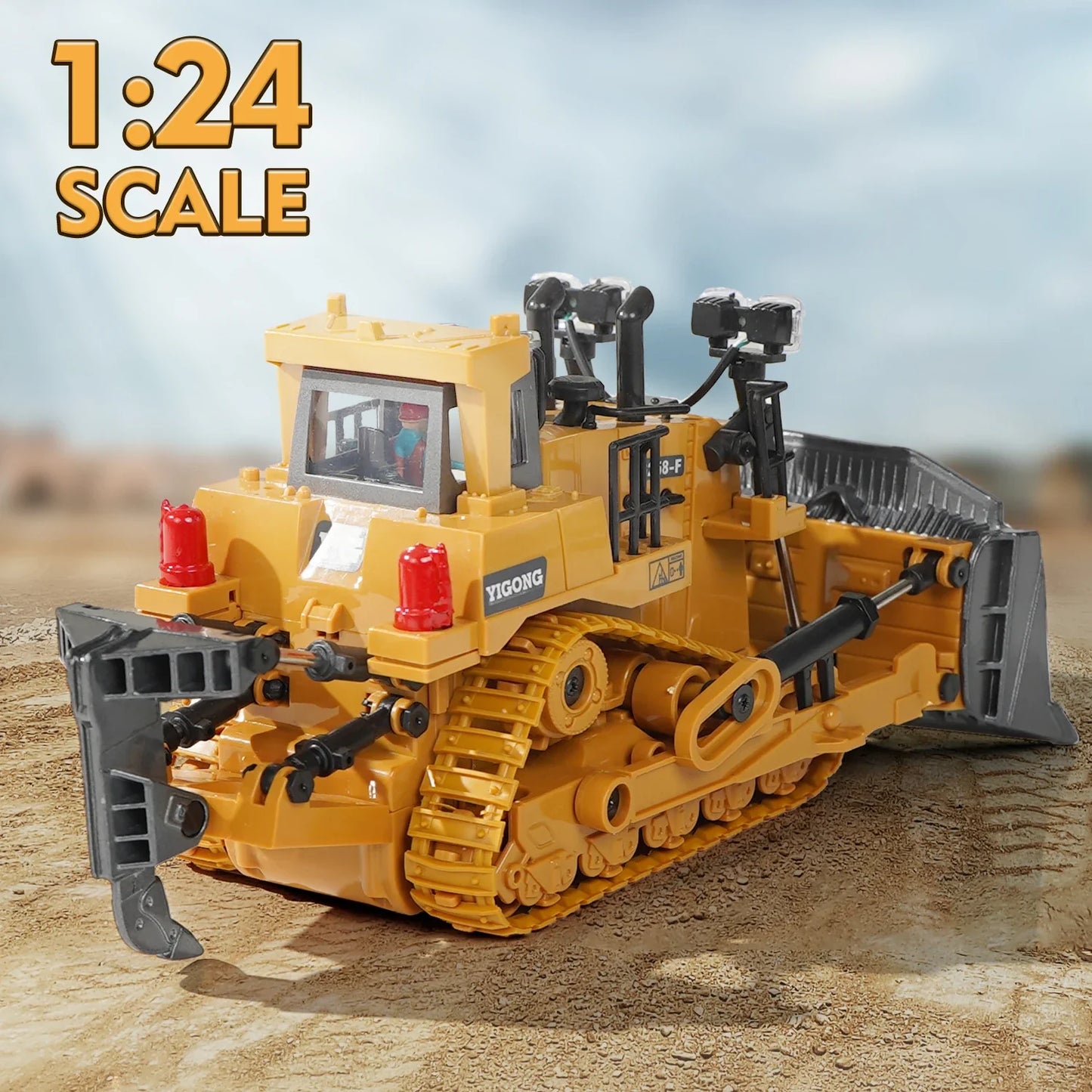 RC Escavadeira Modelo Carro Brinquedos para Crianças, Controle Remoto