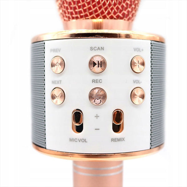Microfone Bluetooth sem fios para Karaoke