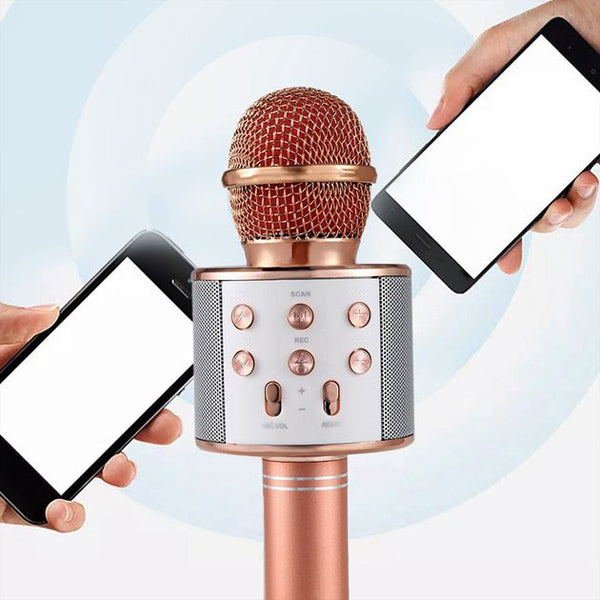 Microfone Bluetooth sem fios para Karaoke