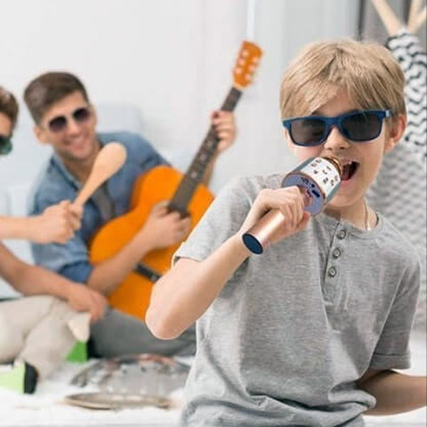 Microfone Bluetooth sem fios para Karaoke