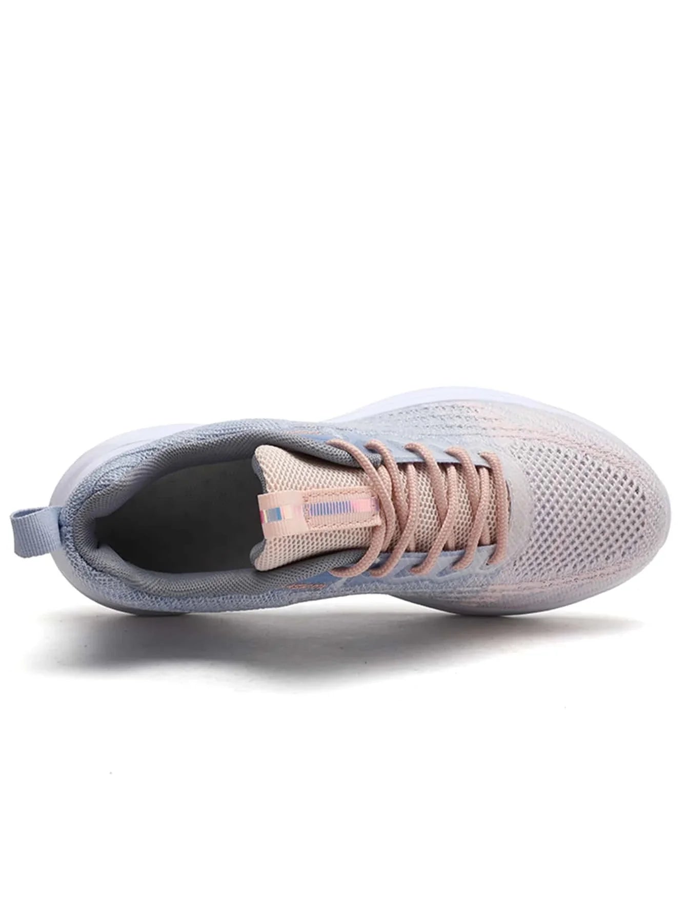 Tênis de Corrida Lace-Up Tecido Plus Size Feminino Esportes
