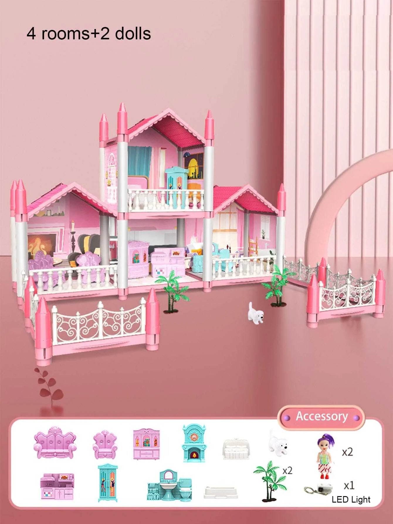 Casa De Boneca, Casa De Sonho Para Meninas Kit De Casa De Boneca