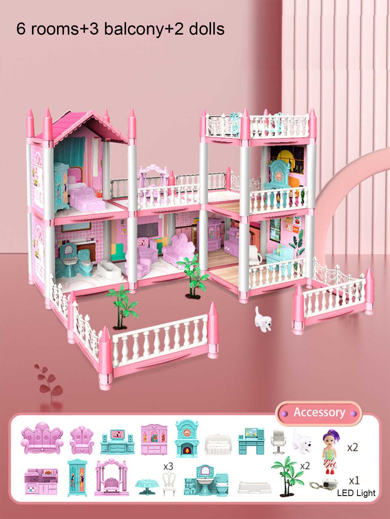 Casa De Boneca, Casa De Sonho Para Meninas Kit De Casa De Boneca