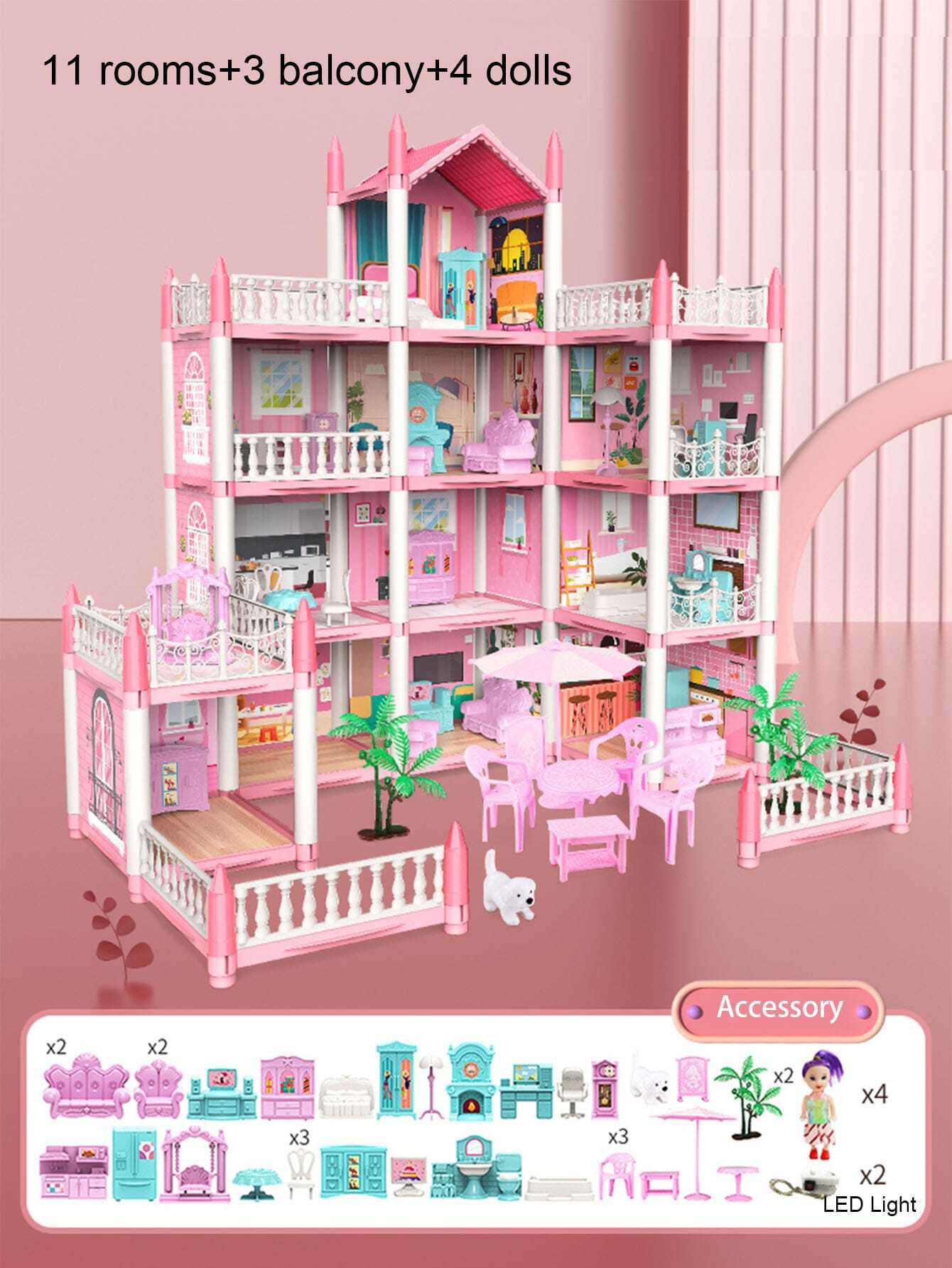 Casa De Boneca, Casa De Sonho Para Meninas Kit De Casa De Boneca