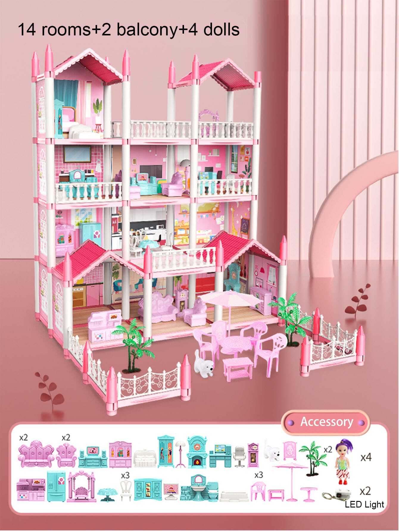 Casa De Boneca, Casa De Sonho Para Meninas Kit De Casa De Boneca