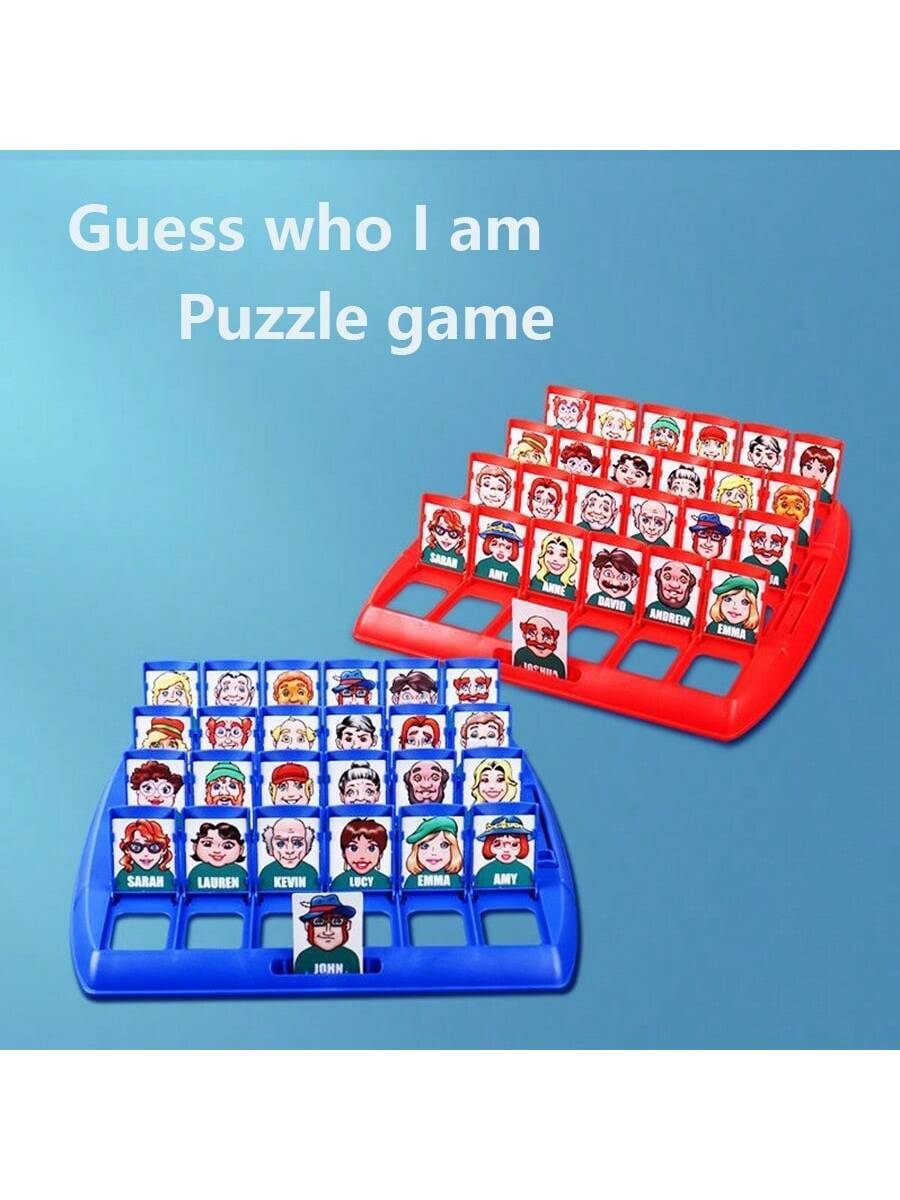 Jogo de Tabuleiro "Quem Sou Eu?" Brinquedos Educativos de Mesa Jogos de Adivinhação em 2 Jogadores Para Famílias Educação Infantil Brinquedos Educativos