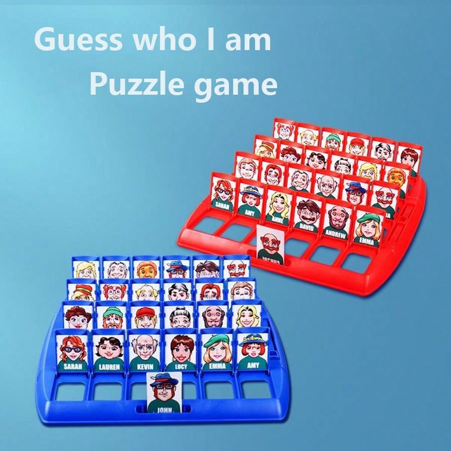 Jogo de Tabuleiro "Quem Sou Eu?" Brinquedos Educativos de Mesa Jogos de Adivinhação em 2 Jogadores Para Famílias Educação Infantil Brinquedos Educativos