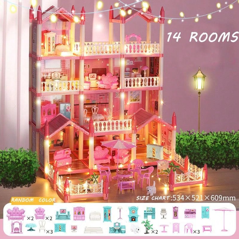 Casa De Boneca, Casa De Sonho Para Meninas Kit De Casa De Boneca