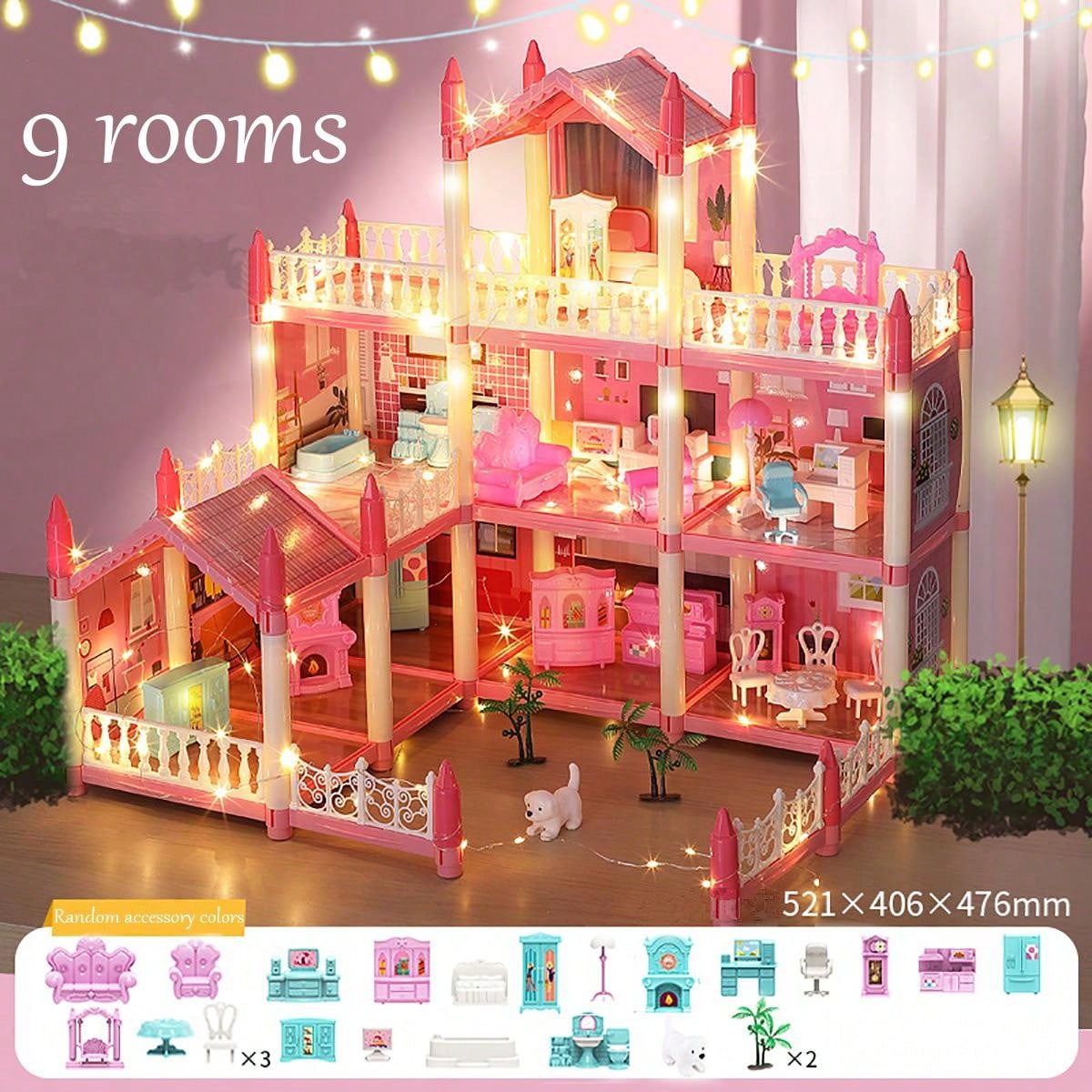 Casa De Boneca, Casa De Sonho Para Meninas Kit De Casa De Boneca