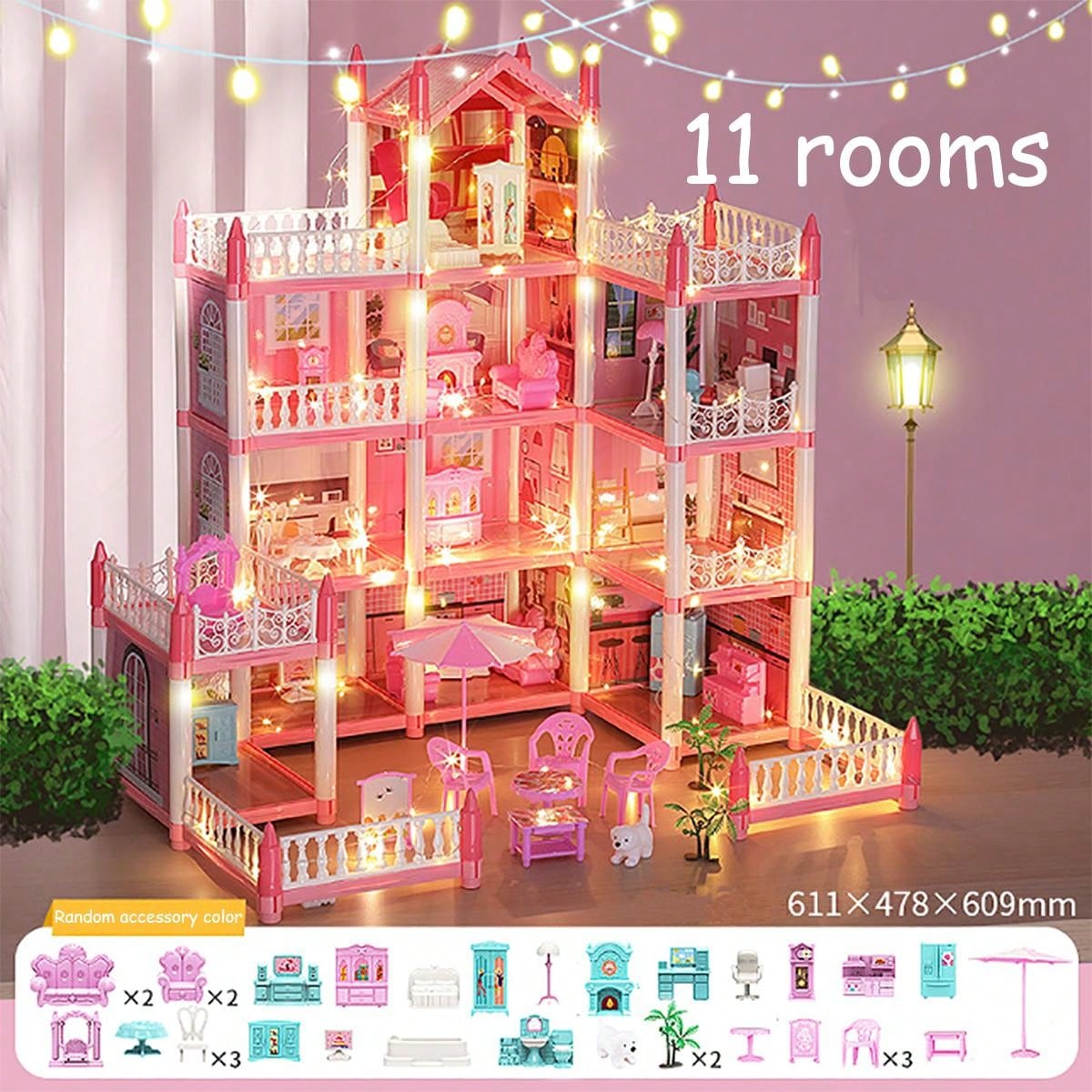 Casa De Boneca, Casa De Sonho Para Meninas Kit De Casa De Boneca