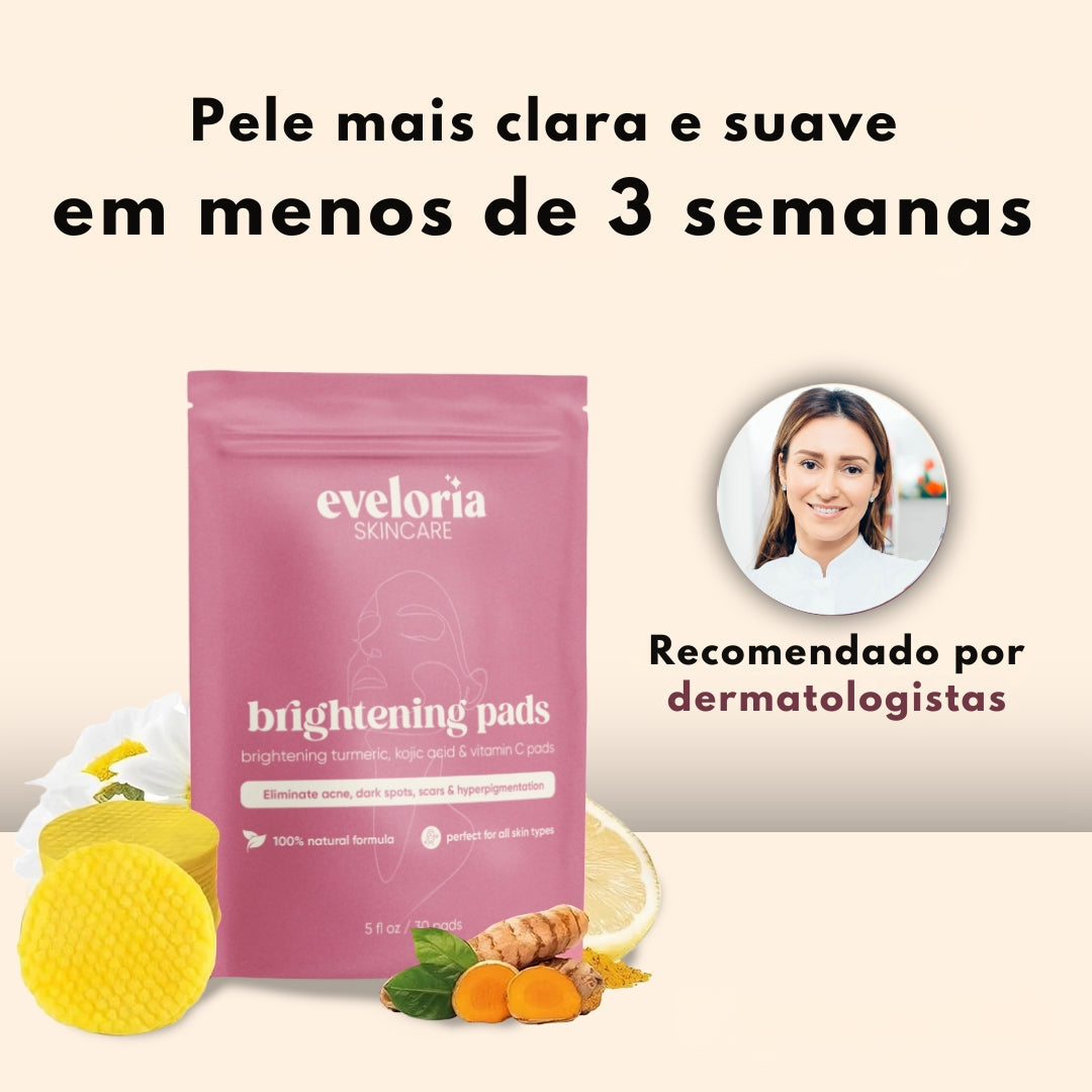 Turmeric Pads - Almofadas de ácido kójico e açafrão - Compre 1 e Leve 2 ( Oferta Black-Friday )