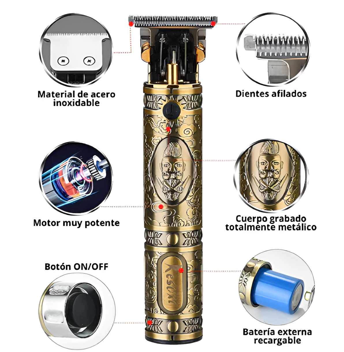 Máquina de cortar para cabelo e barba