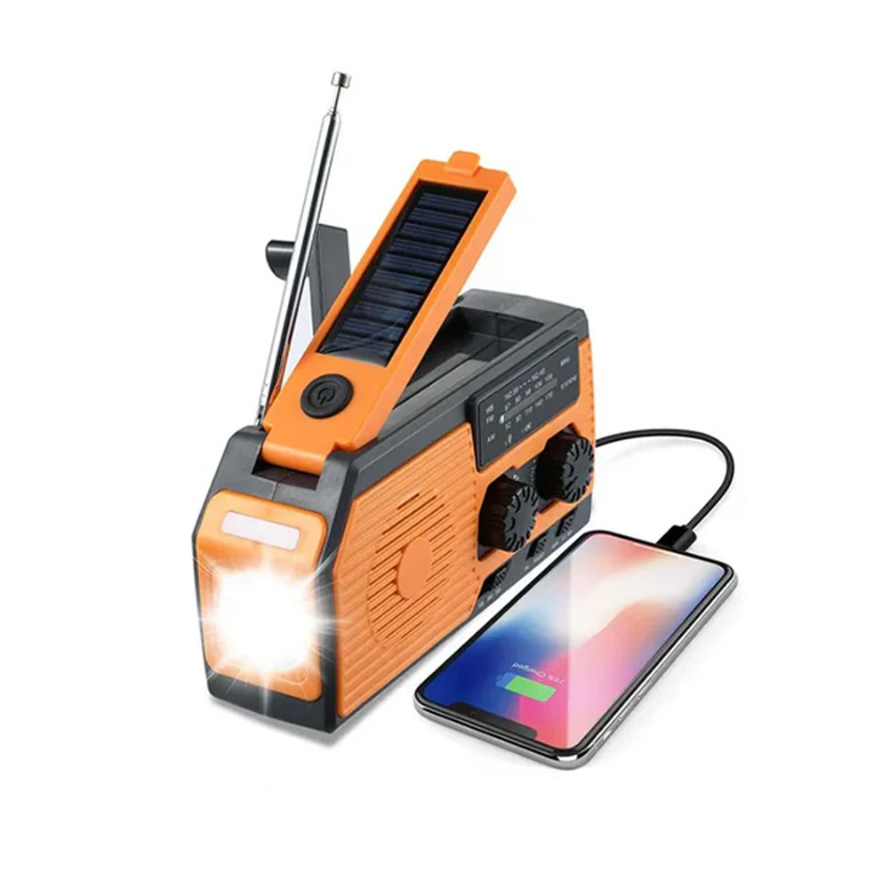 PowerSafe Rádio 3 em 1 – Solar, Lanterna e Power Bank