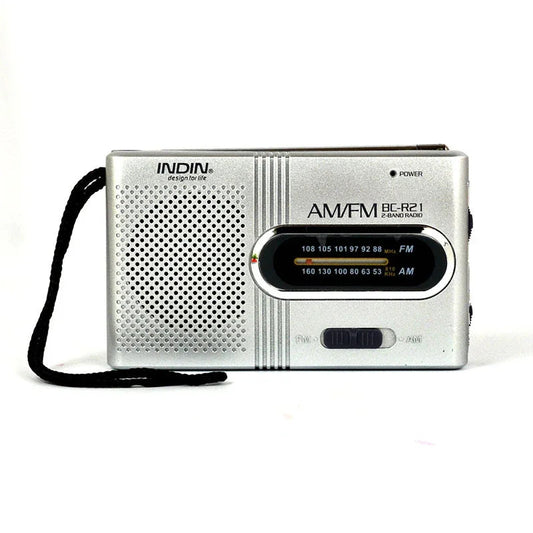 Rádio Clássico Portátil AM/FM a Pilhas – Simples e Fiável