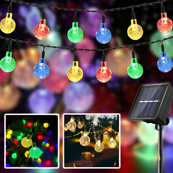 Cordas com luzes solares