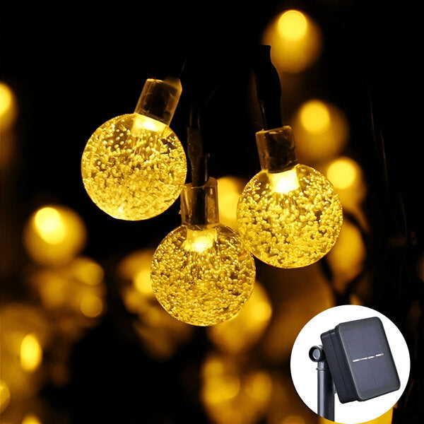 Cordas com luzes solares