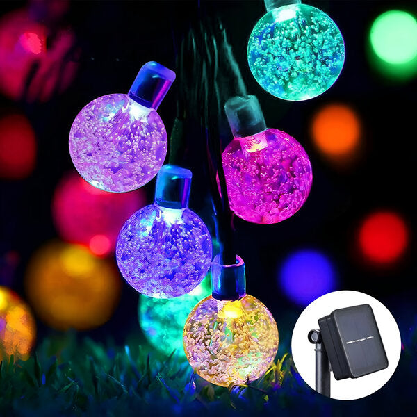 Cordas com luzes solares