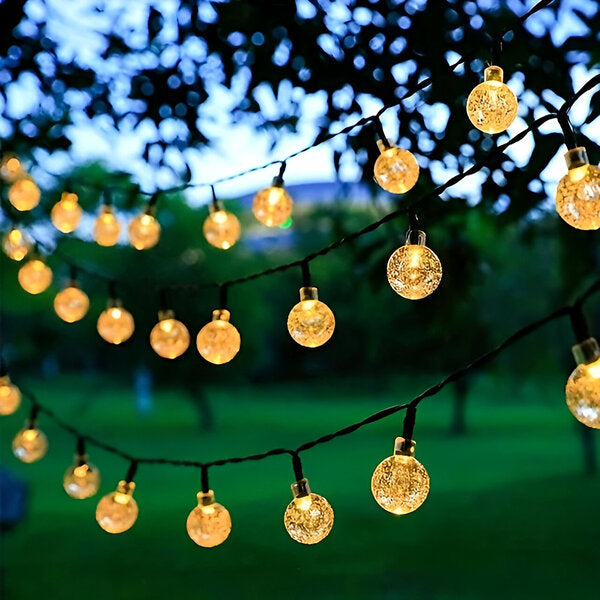 Cordas com luzes solares