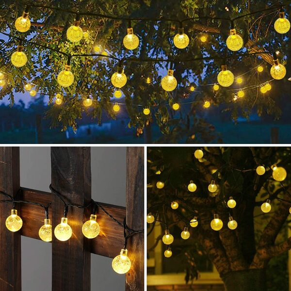 Cordas com luzes solares