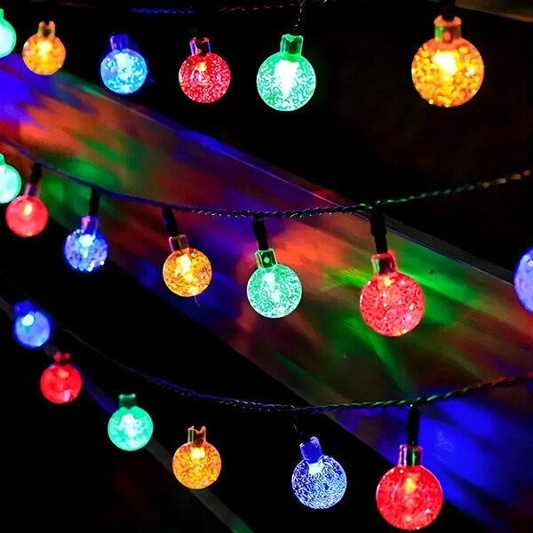Cordas com luzes solares