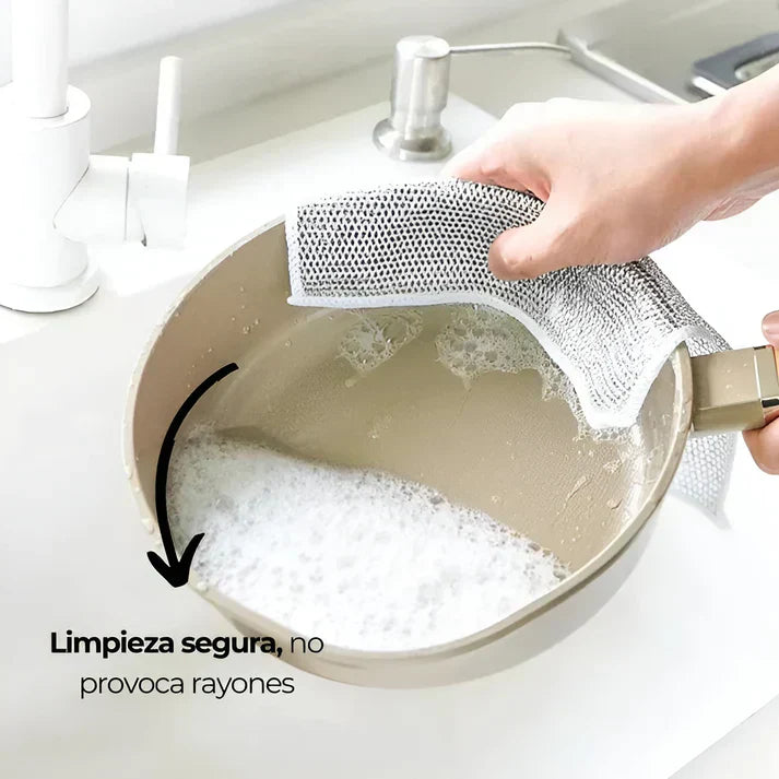 Embalagem de 5 panos de limpeza multiusos